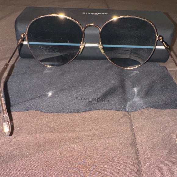 Givenchy Black and Gold Frame Sunglasses